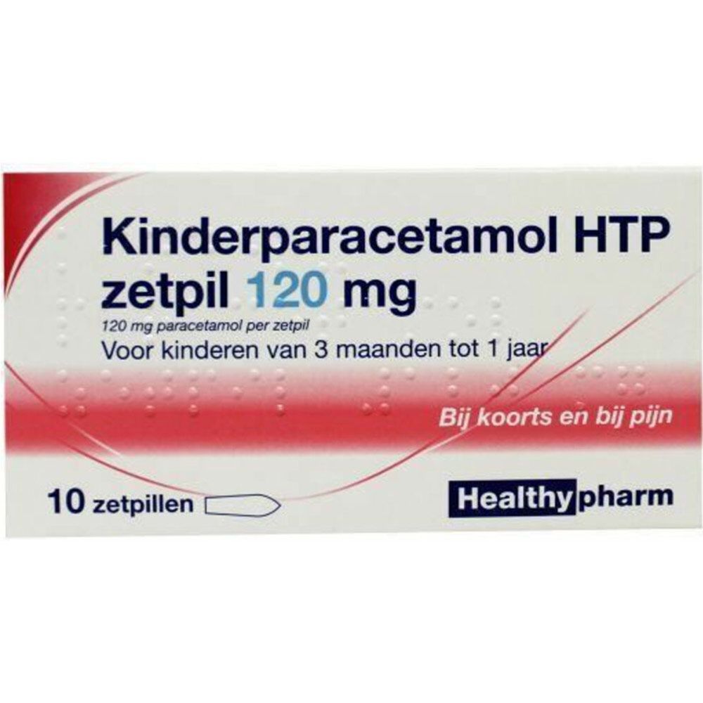 Healthypharm Paracetamol zetpillen 120 mg
