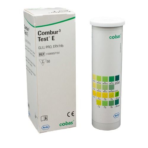 Combur 3 E teststrips 50 stuks