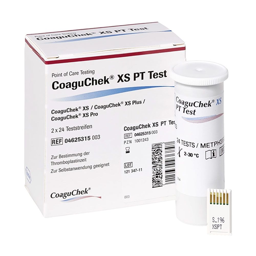 CoaguChek XS PT 2x24 testen