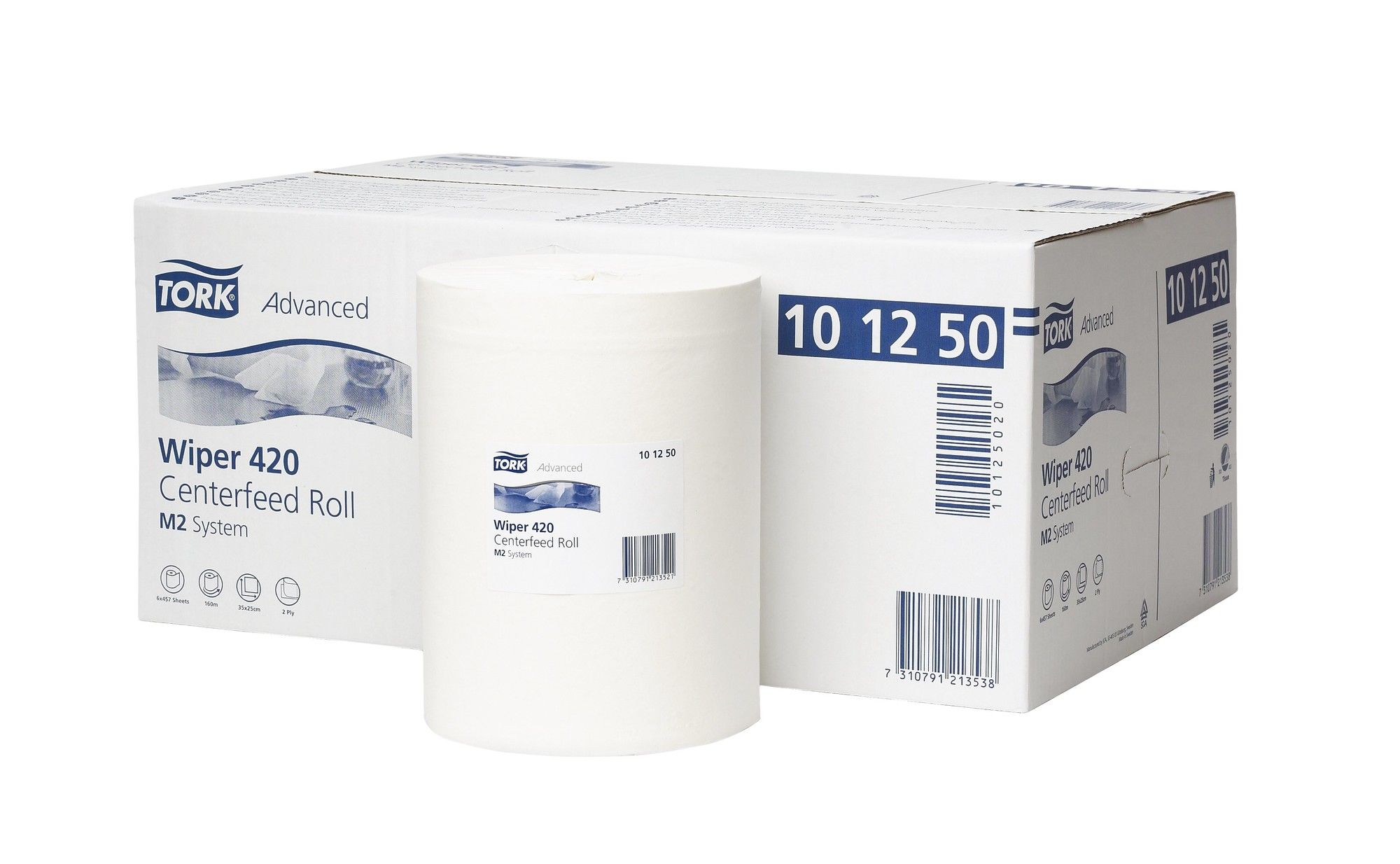 M-Tork Advanced wiper 420 M2. geperforeerd 2laags