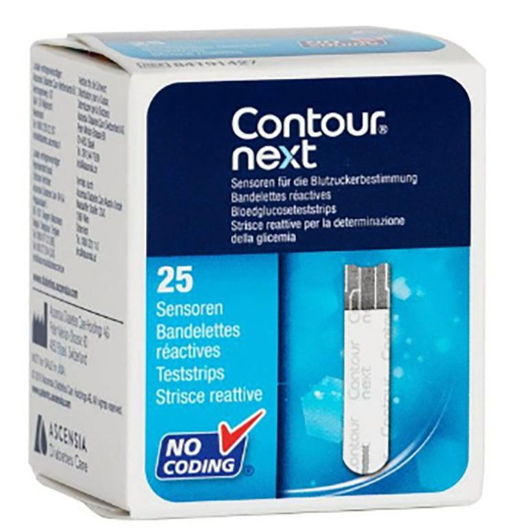 Bayer Contour next glucosestrips 25 stuks