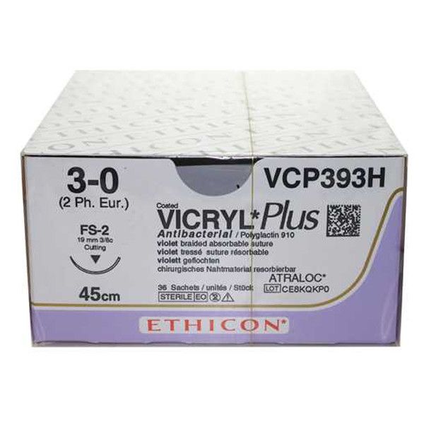 Vicryl plus 3-0 FS2 VCP393H (violet45cm)