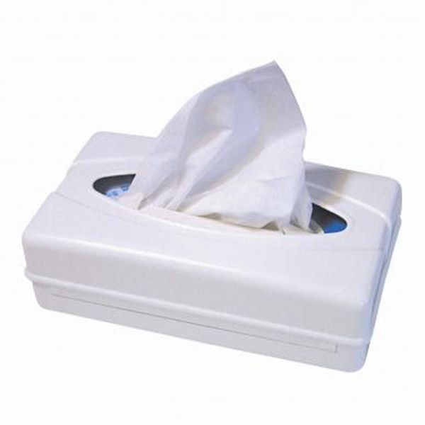 Facial tissue dispenser wit kunststof