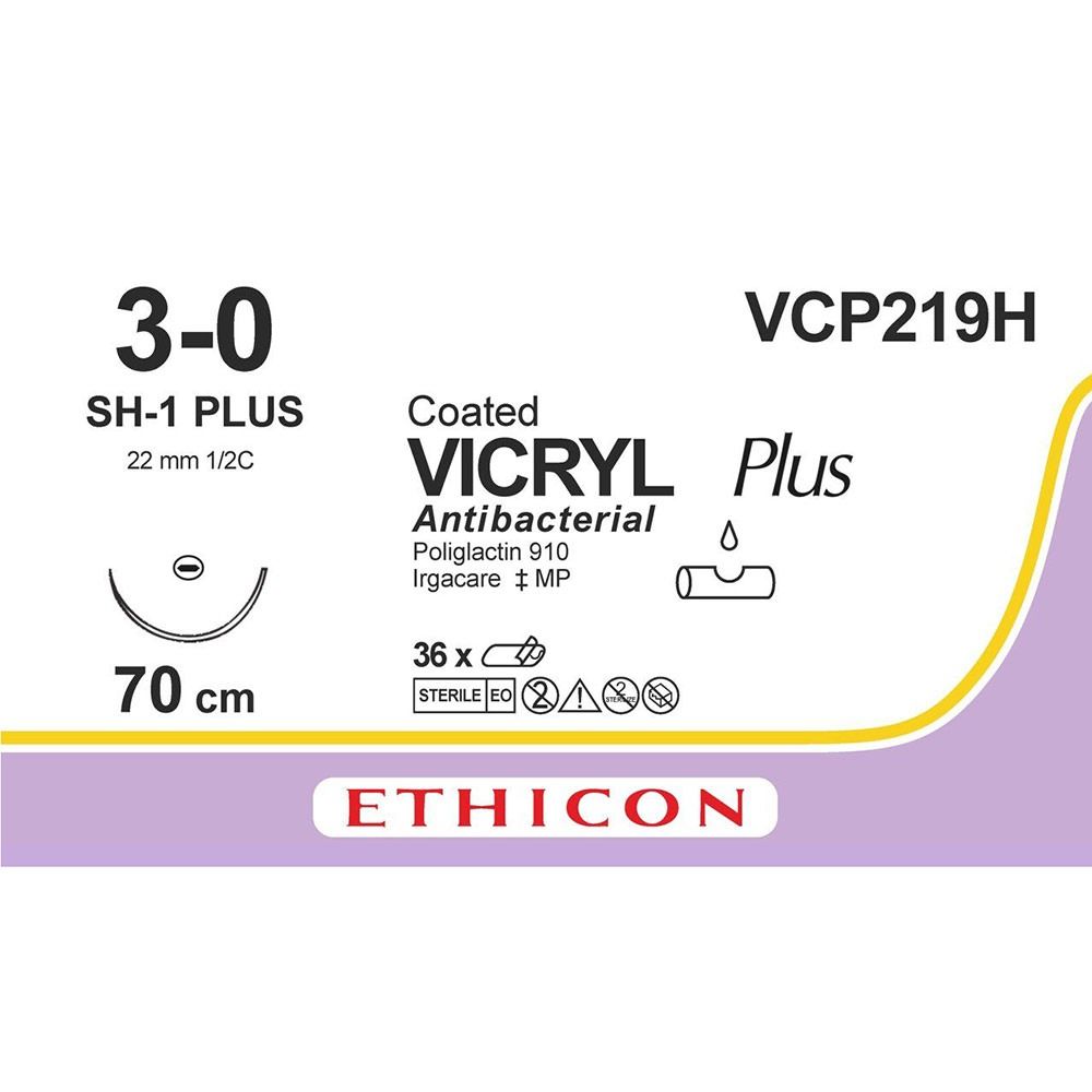 Ethicon Vicryl 3-0 70cm nld SH-1 VCP219H