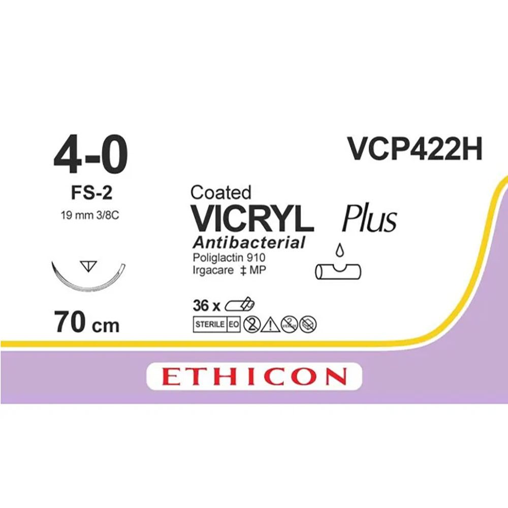 Ethicon Vicryl Plus 4-0 70cm nld FS-2 VCP422H