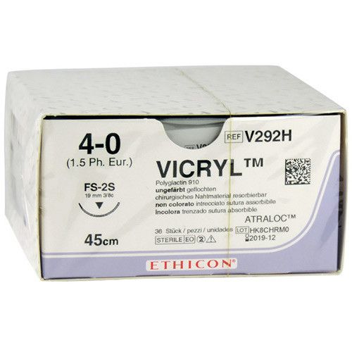 Ethicon Vicryl 4-0 45cm nld FS-2S V292H