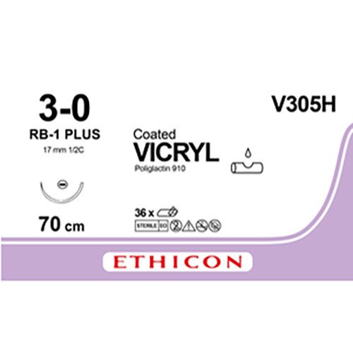 Ethicon Vicryl 3-0 70cm nld RB-1 Plus V305H