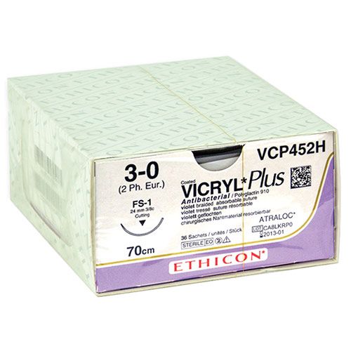 Ethicon Vicryl Plus 3-0 viol 70cm nld FS-1 VCP452H