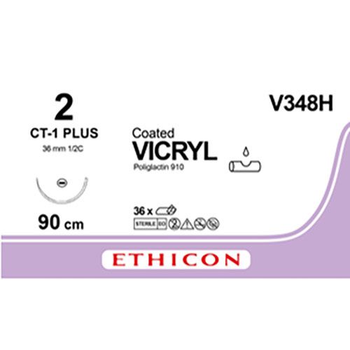 Ethicon Vicryl 2-0 90cm nld CT-1 plus V348H