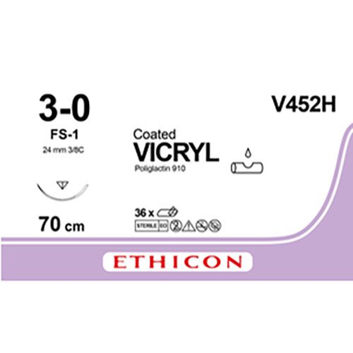 Ethicon Vicryl 3-0 70cm nld FS-1 V452H