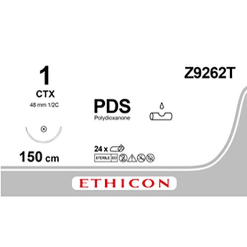 Ethicon PDS II 1 viol 150cm nld CTX W9262T / Z9262T