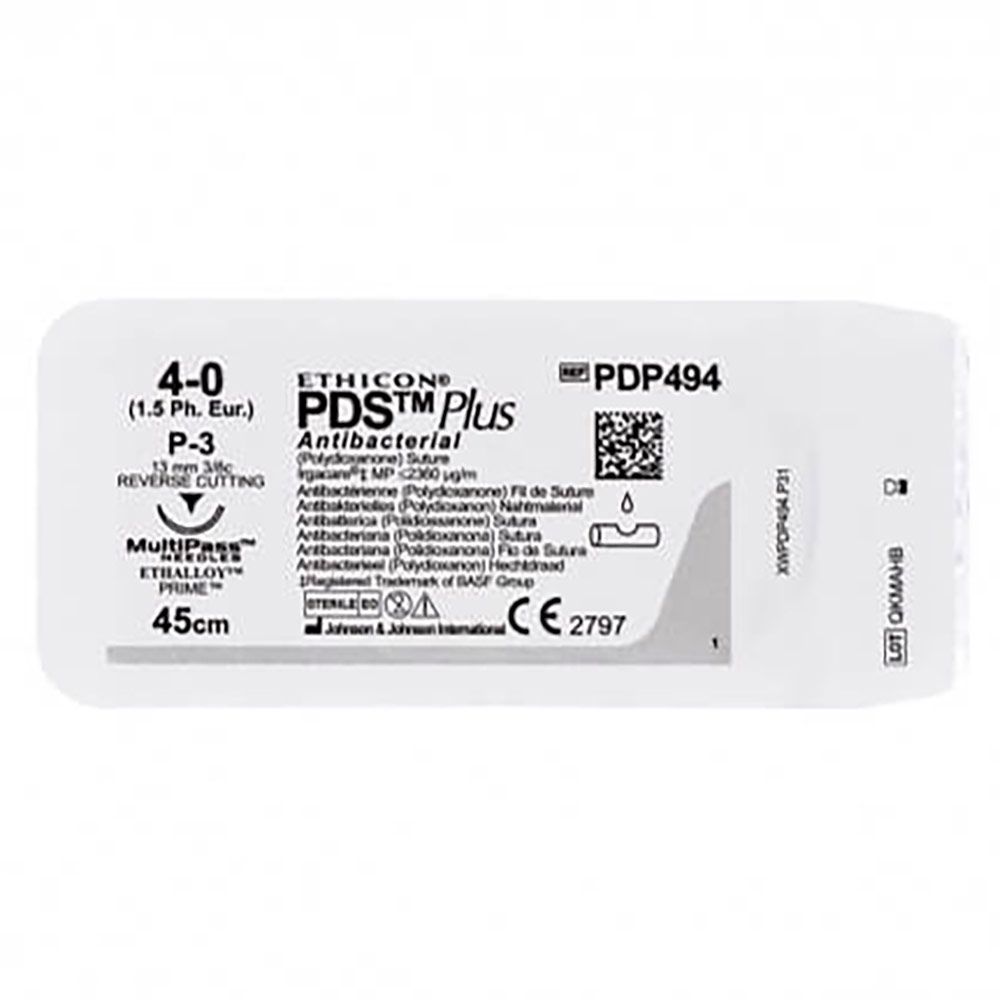 Ethicon PDS II 4-0 45cm nld P-3 Prime PDP494H