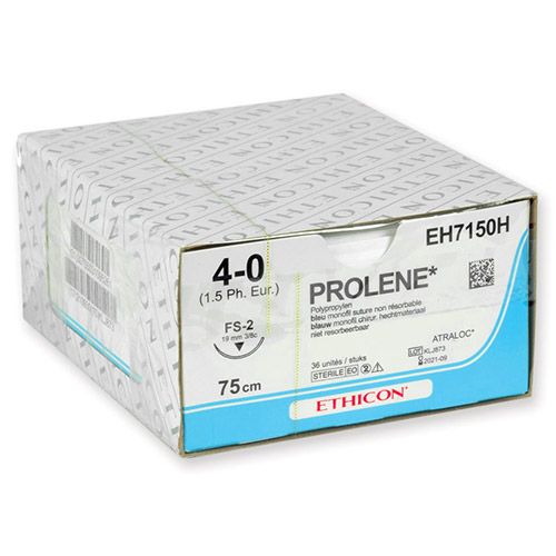 Ethicon Prolene 4-0 blauw 75cm nld FS-2 EH7150H