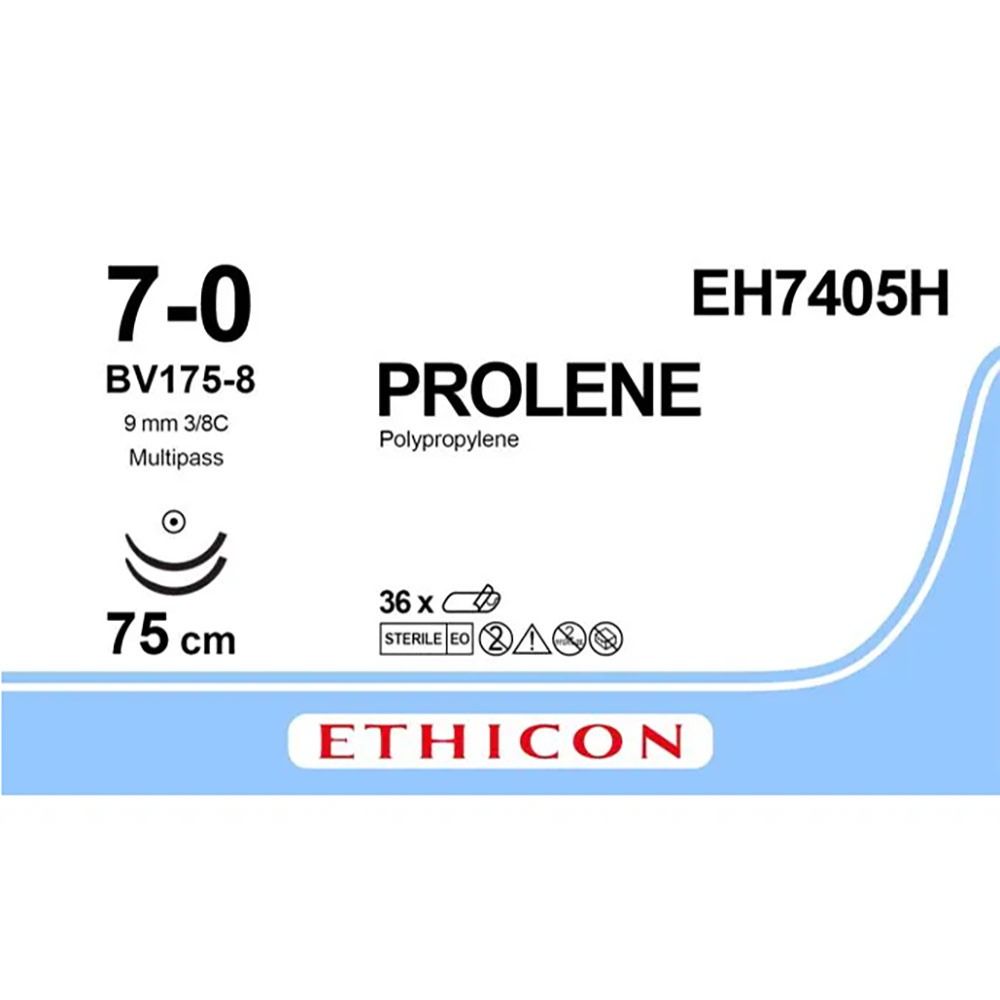 Prolene 7-0 BV-175-8, 75 cm, 36 stuks EH7405H