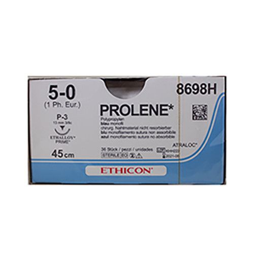 Ethicon Prolene 5-0 blauw 45cm nld P-3 8698H 