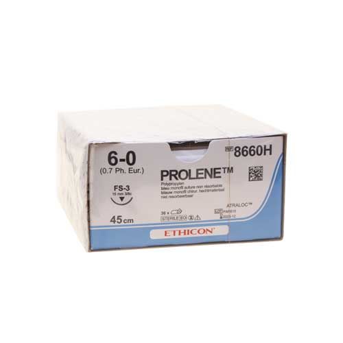 Ethicon Prolene 6-0 blauw 45cm nld FS-3 8660H