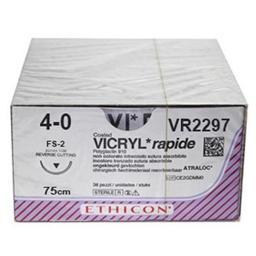 Ethicon Vicryl Rapide 4-0 75cm nld FS-2 VR2297