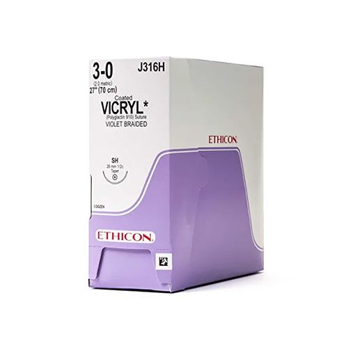 Ethicon Vicryl 3-0 70cm nld SH J316H