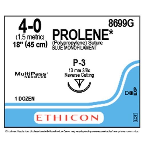 Ethicon Prolene 4-0 45cm nld 8699H