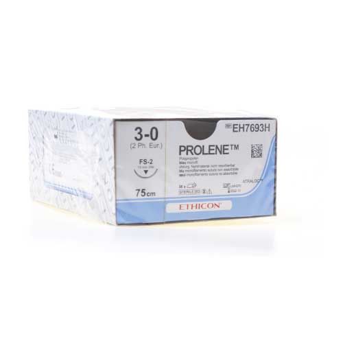 Ethicon Prolene 3-0 blauw 75cm nld FS-2 7693H