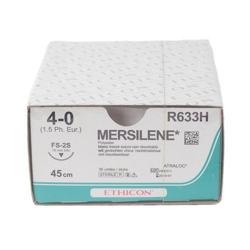 Ethicon Mersilene 4-0 wit 45cm nld FS-2S R633H