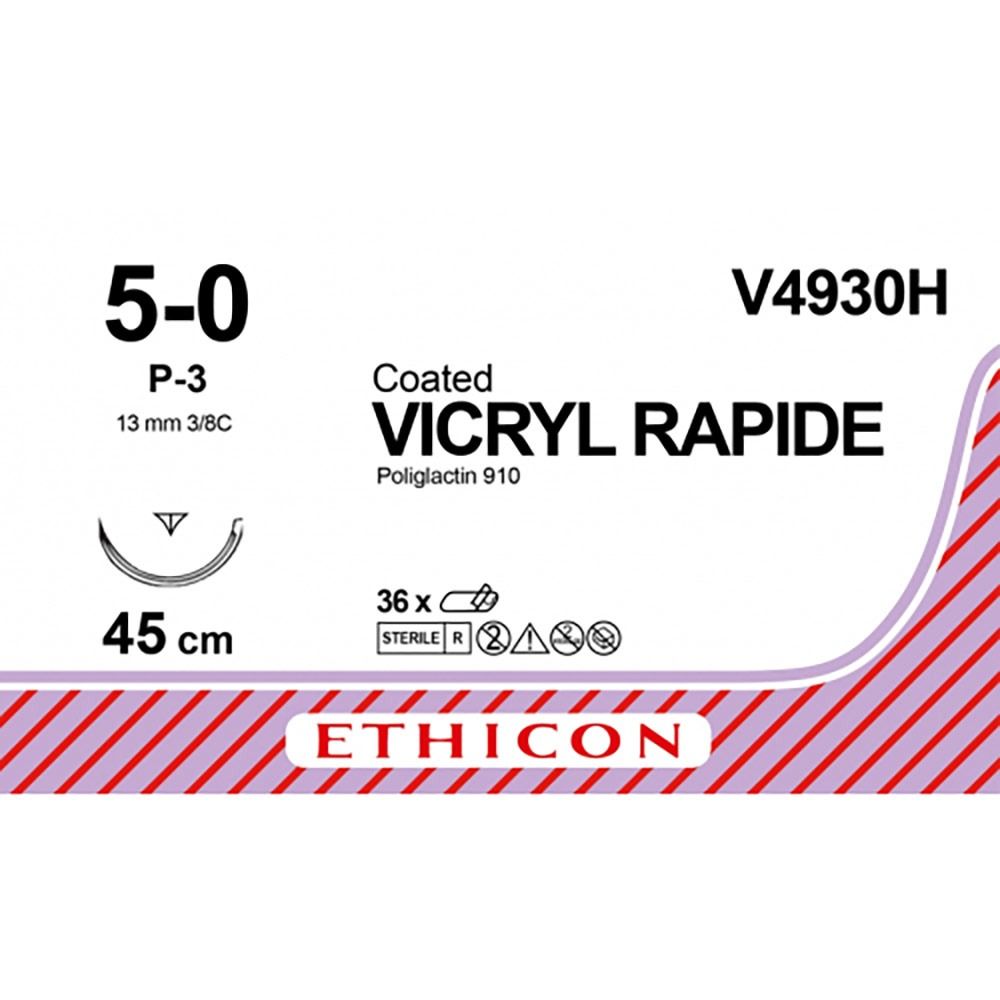 Ethicon Vicryl Rapide 5-0, naald P-3, 36st. V4930H