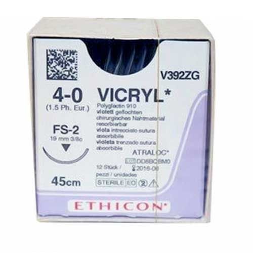 Ethicon Vicryl 4-0 viol 45cm nld FS-2 V392ZG