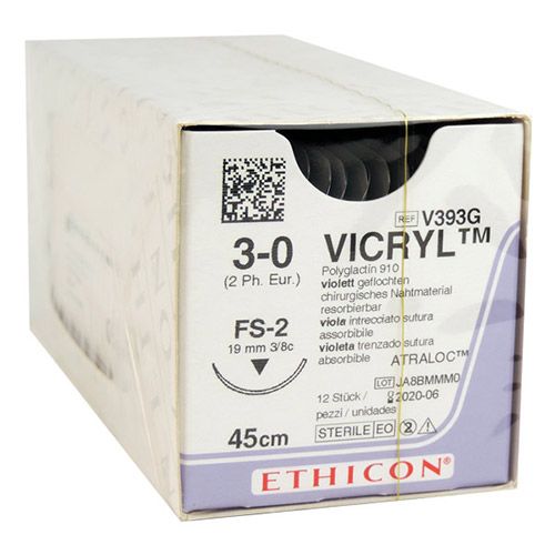 Ethicon Vicryl 3-0 viol 45cm nld FS-2 V393G 