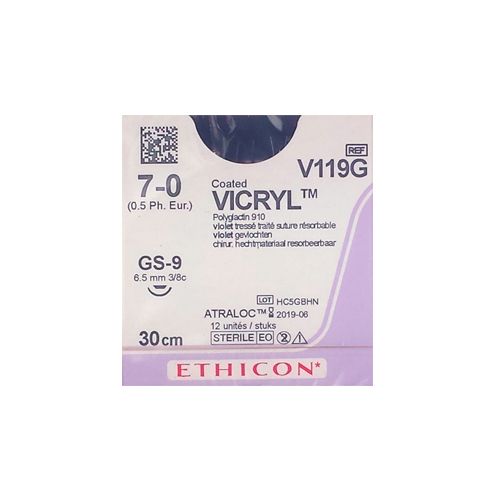 Ethicon Vicryl 7-0 1x30cm GS9 V119G