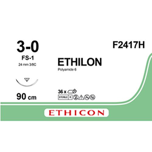 Ethicon Ethilon 3-0 zwart, nld FS-1, 90cm, F2417H 