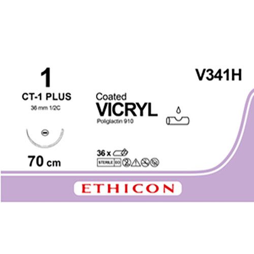 Ethicon Vicryl USP1 70cm nld CT-1 PLUS V341H