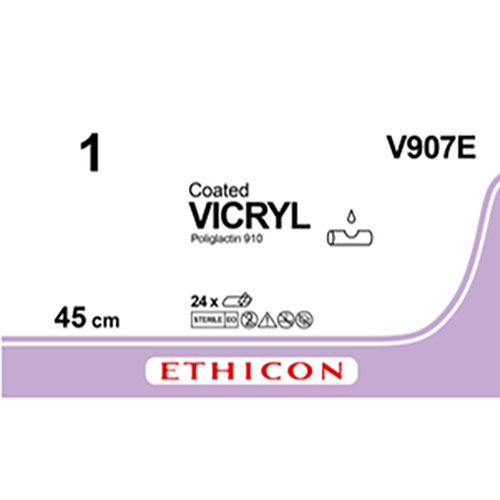 Ethicon Vicryl USP1 12x45cm V907E