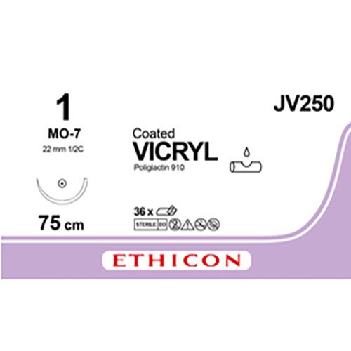 Ethicon Vicryl USP1 75cm nld MO-7 JV250