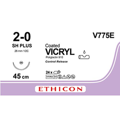 Ethicon Vicryl USP2-0 8x45cm nld SH PLUS V775E