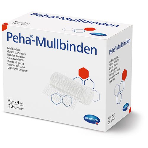 Peha Mullbinde 6cmx4m, 20st.