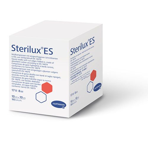 Sterilux ES gaaskompres 10x10cm 100 stuks