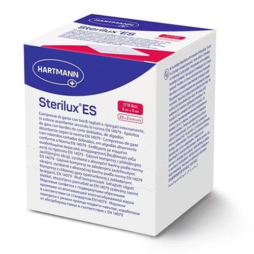 Sterilux ES gaaskompres 5x5cm 25x2st