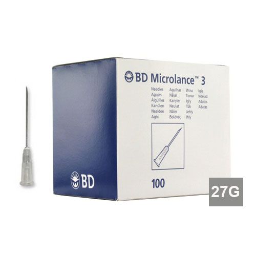 BD Microlance injectienaalden 27G 0,4 x 13mm grijs