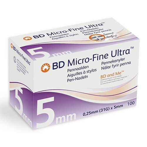 BD Mirco-Fine Ultra™ pennaald 0.25mm (31G) x 5mm