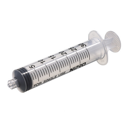 Nipro injectiespuit 3-delig 3ml luer-lock