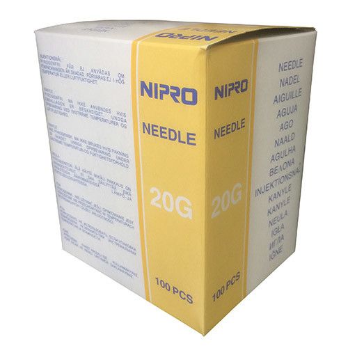 Nipro Injectienaalden 20G 0,9 x 50mm Geel