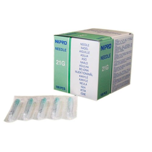 Nipro Injectienaalden 21G 0,8 x 38mm Groen