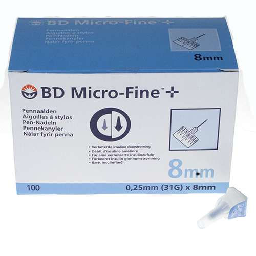 BD Micro-Fine pennaald 0.25mm (31G) x 8mm