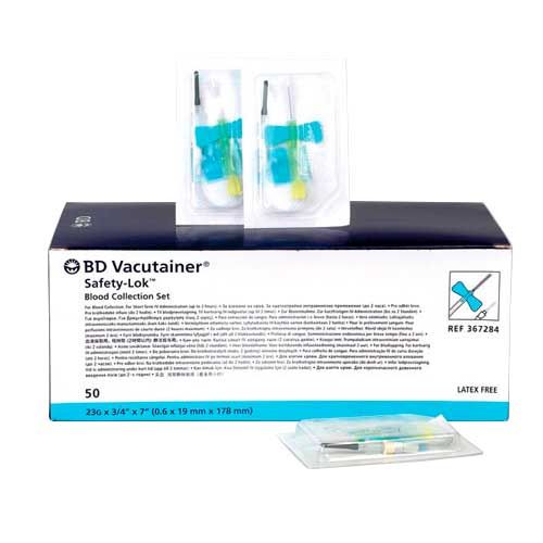 BD Vacutainer Safety Lock 23G x 19mm x 178mm