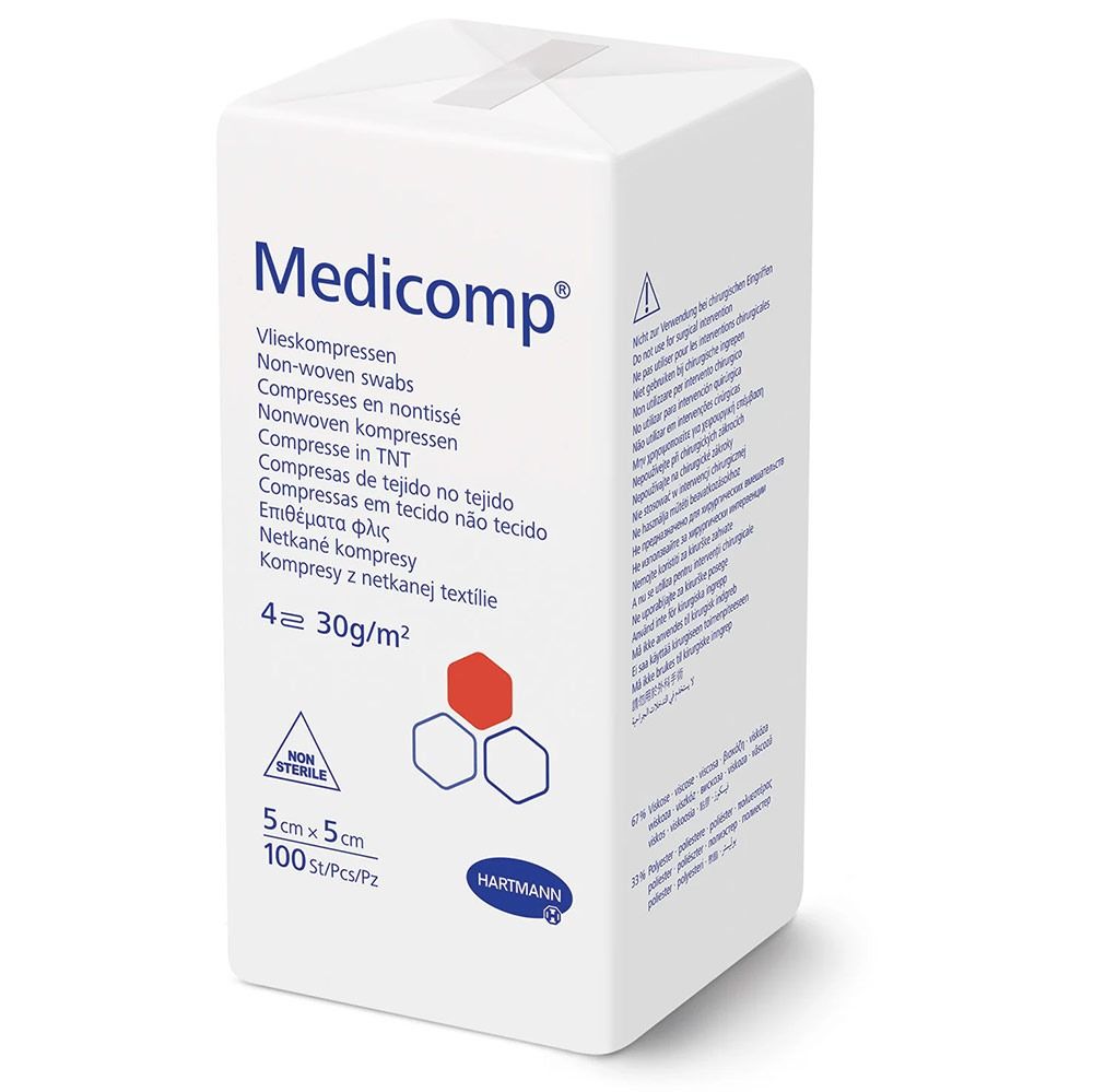 Medicomp NW kompres 5 x 5cm steriel  4-laags