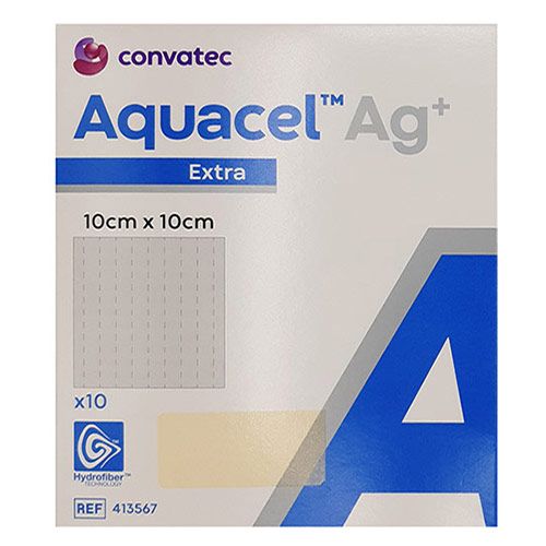 Aquacel Extra Ag steriel 10x10cm