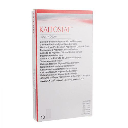 Kaltostat calcium-natrium alginaat wondverband 10cm x 20cm steriel