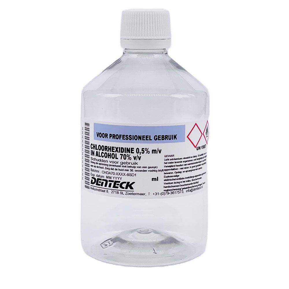 Chloorhexidine 0,5% in alcohol 70%  12x 120ml