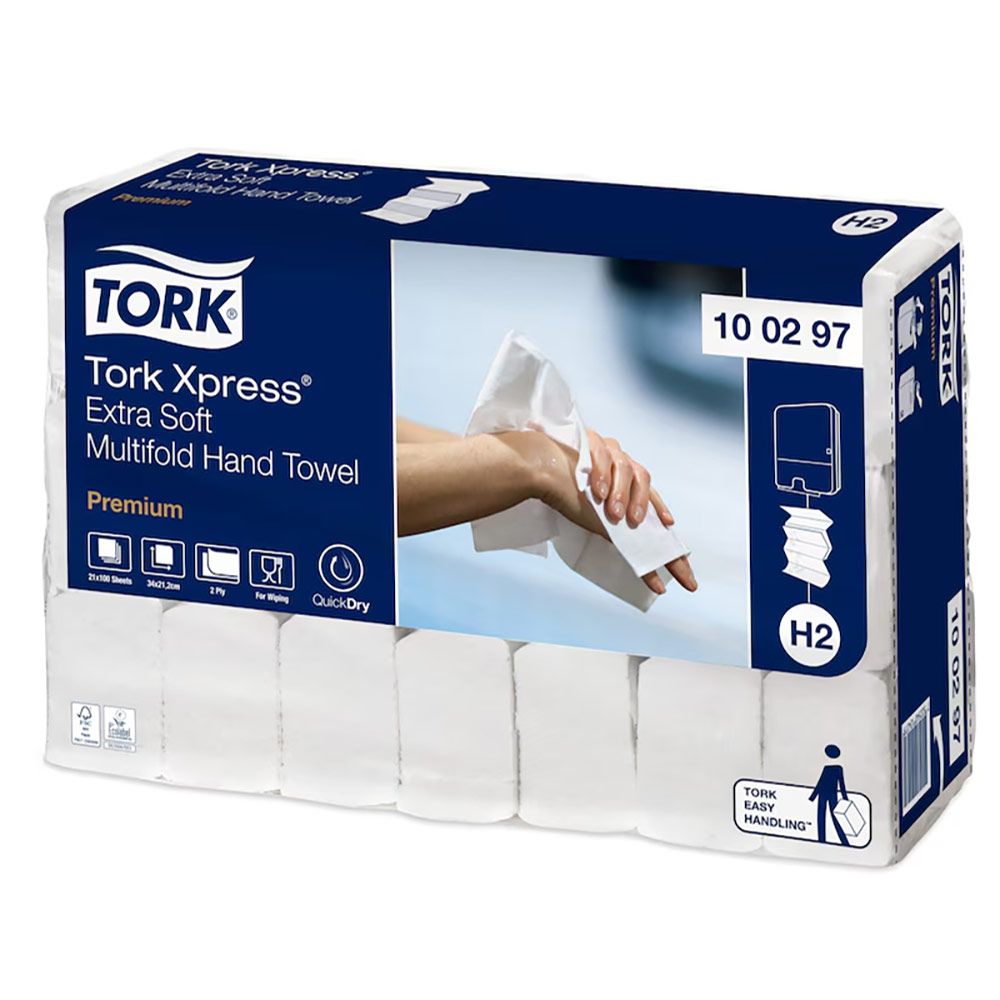Tork Xpress Multifold papieren handdoekjes wit H2