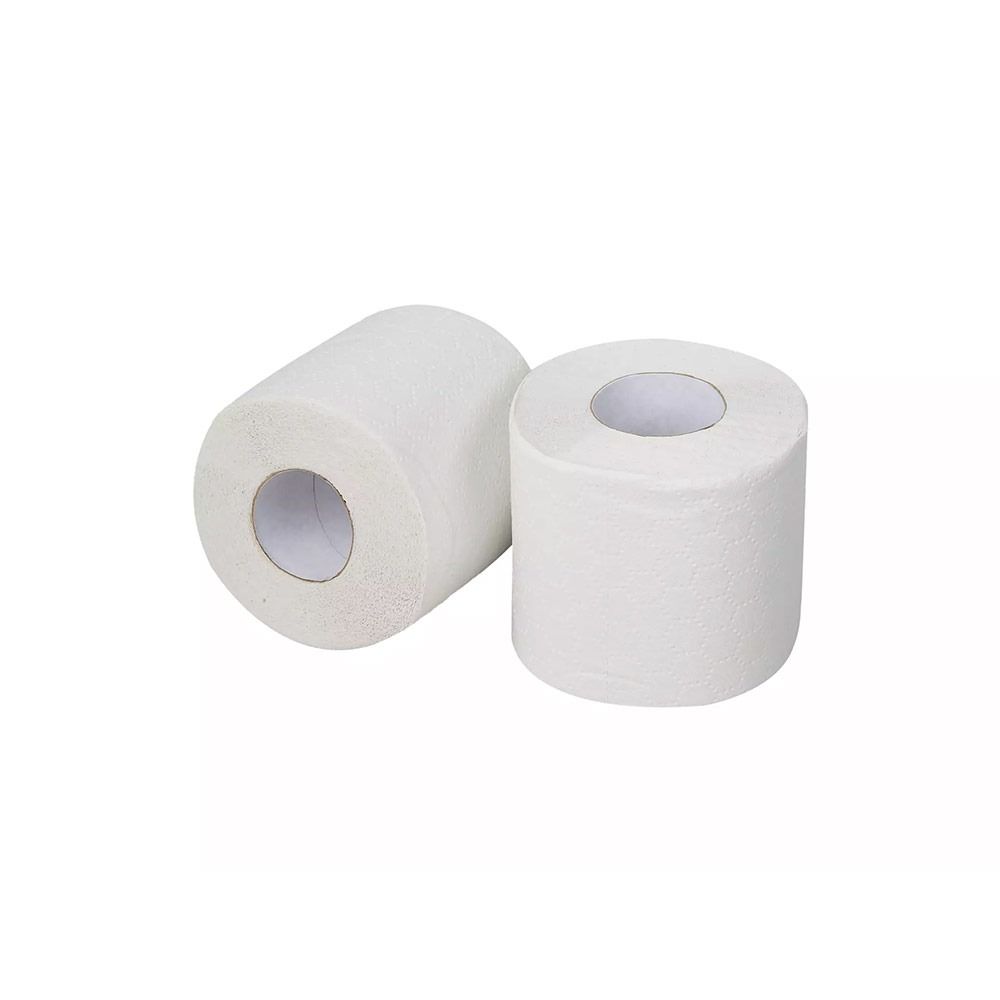 Toiletpapier gerecycled 2-laags wit 12 x 4 rollen